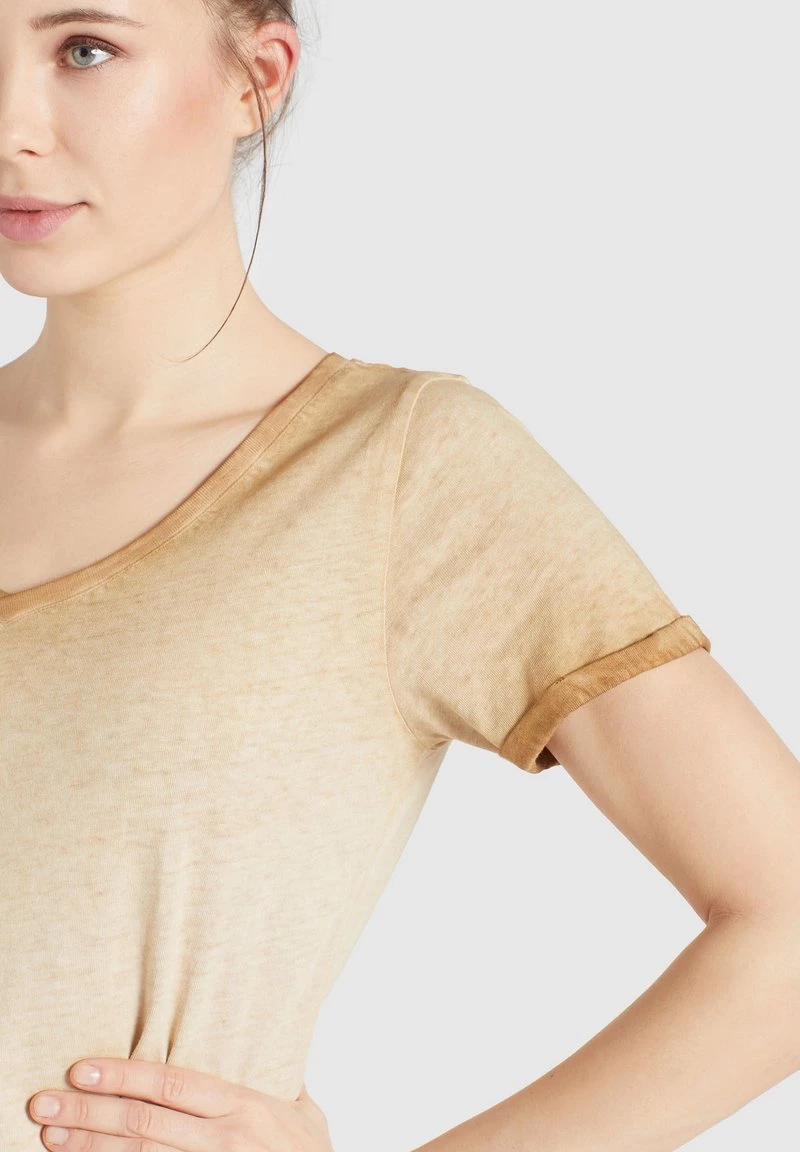 Budget ✔️ Khujo BARU - T-Shirt Basic - Sand, Damen 🎁 4 Budget ✔️ Khujo BARU - T-Shirt Basic - Sand, Damen 🎁 – Bild 4