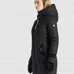 Budget 😍 Khujo JERRY PRIME5 SALTNPEPPER - Wintermantel - Schwarz-weiß Aop, Damen ⌛ -khujo Verkaufsladen bac269b2d3344ddfb6b24973aeb180d0