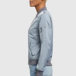 Blitzangebot 😀 Khujo STENCE - Bomberjacke - Blaugrau Hell, Damen ❤️ -khujo Verkaufsladen bc00d5d0fb3d49c5b825f267818de236