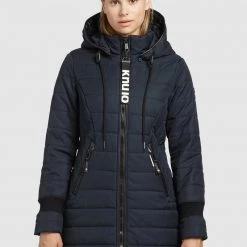 Brandneu 🥰 Khujo SHINE2 STRUCTURED - Wintermantel - Dunkelblau, Damen ✨
