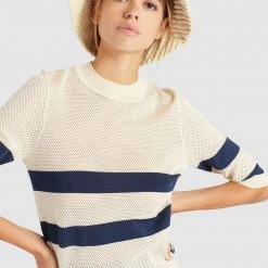 Großhandel 🛒 Khujo CHUMANE - T-Shirt Print - Sand/dark Blue, Damen 🌟 -khujo Verkaufsladen c0690b5fd1034e57bb843c30652a755c