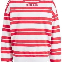 Bestpreis 💯 Khujo APONA - Sweatshirt - Rot-weiß Gestreift, Damen 🔔 -khujo Verkaufsladen c07a4f1b0e38434a9c3bba5ff84e961e