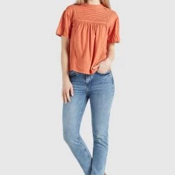 Bestpreis 😀 Khujo TINCA - Bluse - Terrakotta, Damen 🥰 -khujo Verkaufsladen c2b2202640bc48edb274fb9bbb860642