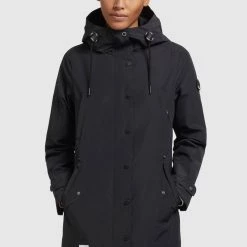 Neu 🎉 Khujo JELLE - Parka - Schwarz, Damen ✔️