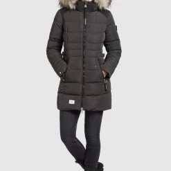 Schlussverkauf 💯 Khujo AMARAY2 - Wintermantel - Dunkelgrau, Damen 🎁 -khujo Verkaufsladen c42cf8e72b114eec9db13a397459adf7