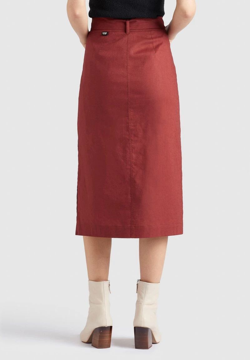 Angebote 🛒 Khujo VARSHA - A-Linien-Rock - Rotbraun, Damen 👍 3 Angebote 🛒 Khujo VARSHA - A-Linien-Rock - Rotbraun, Damen 👍 – Bild 3