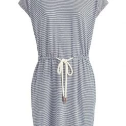 Besorgen ⭐ Khujo ANNEMARIE - Jerseykleid - Weiß-blau Gestreift, Damen 🛒 -khujo Verkaufsladen c6b81d3452d44bfb9b62e2ea605967a4