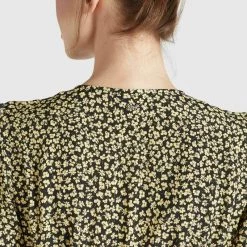 Bestes Angebot 🎁 Khujo PORGY - Freizeitkleid - Schwarz-gelb Geblümt, Damen 🎁 -khujo Verkaufsladen c98af979166940db986474c8866f485e