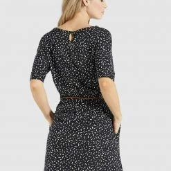 Besorgen 🎉 Khujo GABY - Jerseykleid - Schwarz-weiß Gemustert, Damen 👍 -khujo Verkaufsladen cd9e5bbb265447118e548fef8f9db384