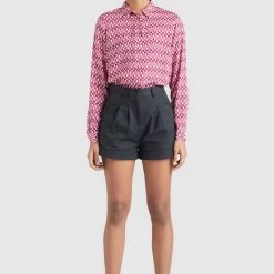 Am billigsten 🥰 Khujo LARISA - Hemdbluse - Cherry, Damen 🔔