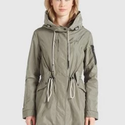Budget 🧨 Khujo CATHARINA - Parka - Hellkhaki, Damen 😉
