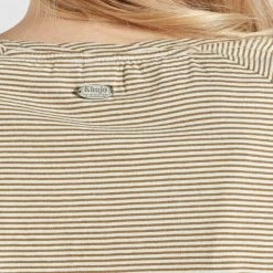 Angebote ✔️ Khujo BABSI - T-Shirt Print - Weiß Ocker Gestreift, Damen ✨ -khujo Verkaufsladen d9a1b076b2994c0a979be53cce609f51