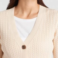 Blitzangebot 🌟 Khujo SUSTU - Strickjacke - Beige, Damen 😀 -khujo Verkaufsladen db383f34dd074e568a216409502b0f1f