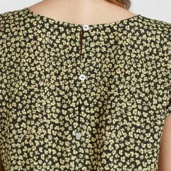 Billig ✨ Khujo LOMBA - Bluse - Schwarz-gelb Geblümt, Damen 🎁 -khujo Verkaufsladen ddddcd8c8ba141bbb6fb71a8b21adcf4