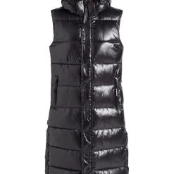 Brandneu ❤️ Khujo MAGNETA SHINY - Weste - Schwarz, Damen 🔥 -khujo Verkaufsladen deed627ff4084074967d7dfd6eb81496