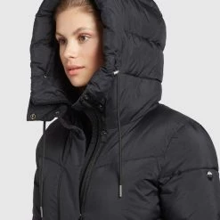 Brandneu 😉 Khujo SHIMANTA - Wintermantel - Schwarz, Damen 🎁 -khujo Verkaufsladen df482f81bbb04811b5310bdf8cfc3875