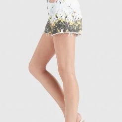 Schlussverkauf 😀 Khujo ANOUK - 👖 Jeans Shorts - Blau Weiß Gemustert, Damen 🛒 -khujo Verkaufsladen df6952670d814f48816284802c392715