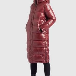 Bestpreis 🎁 Khujo CORINNA - Wintermantel - Weinrot Glänzend, Damen 🎉 -khujo Verkaufsladen e191b1d640a94f909904f2d90ac71044