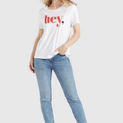 Bestpreis 😀 Khujo BANANI HEY - T-Shirt Print - Weiß, Damen ✨ -khujo Verkaufsladen e1f9b5f6630c48c6a9717fefa2135241