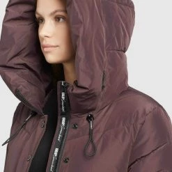 Bestes Angebot 👍 Khujo JORDIS - Wintermantel - Weinrot, Damen 🛒 -khujo Verkaufsladen e211f4f3d1ae49549c8b070261fe420a