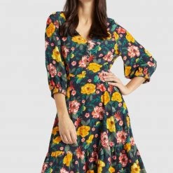 Budget 😍 Khujo SAVORY - Freizeitkleid - Multi-coloured, Damen 🧨