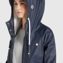 Budget ⌛ Khujo SOLEA2 - Regenjacke / Wasserabweisende Jacke - Dunkelblau, Damen 🌟 -khujo Verkaufsladen e32435149dda46fc9590d5e0c5da0f70