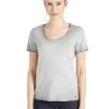 Großhandel 🔔 Khujo PERGOLA - T-Shirt Basic - Grau, Damen ⭐