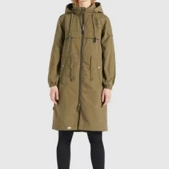 Am billigsten 💯 Khujo VOYA - Parka - Khaki, Damen 🔔 -khujo Verkaufsladen e66ef991481441d4918cc692fd772d4b