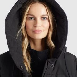 Budget 🌟 Khujo SHERMA2 - Wintermantel - Schwarz, Damen ⌛ -khujo Verkaufsladen e85a5303376c48b1b201a0d7f1704a03