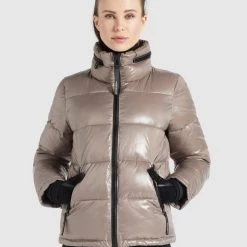 Besorgen 🎉 Khujo BLONDIE - Winterjacke - Taupe Glänzend, Damen 🌟