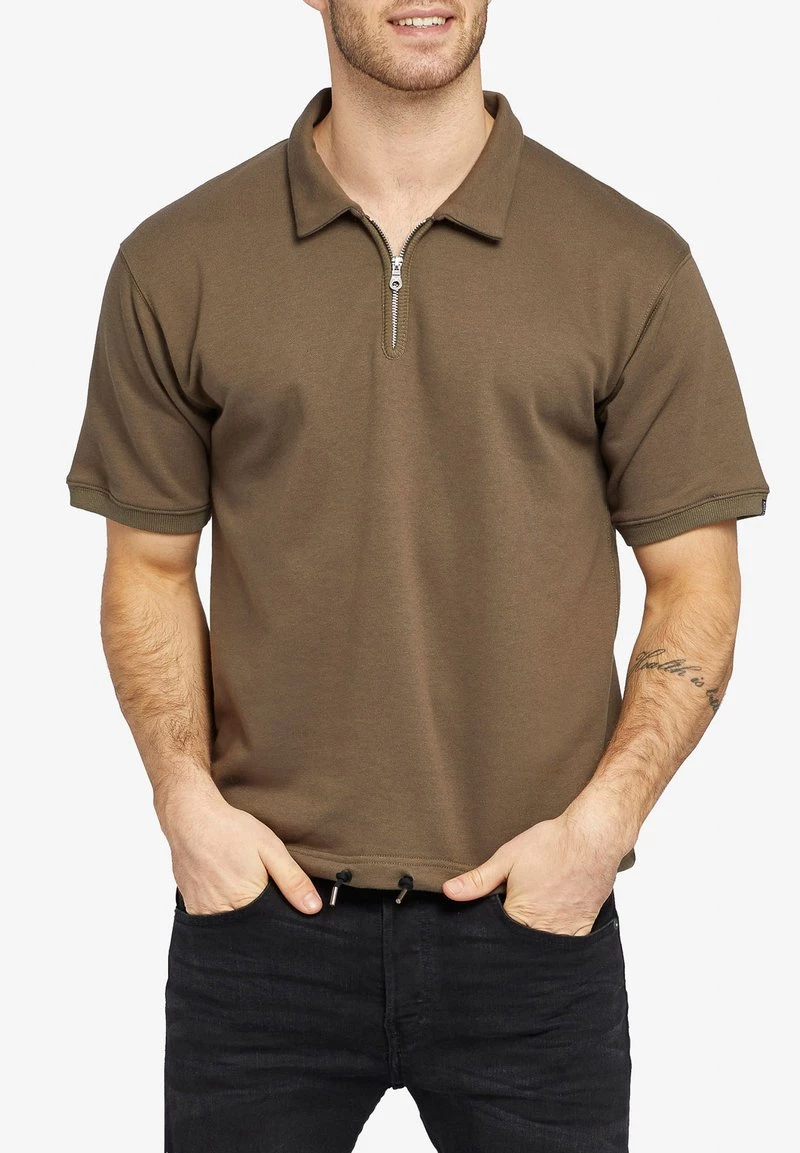 Coupon 😉 Khujo NICOLAS - Poloshirt - Khaki, Herren 🤩 1 Coupon 😉 Khujo NICOLAS - Poloshirt - Khaki, Herren 🤩