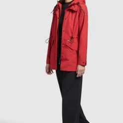 Bester Verkauf 😀 Khujo FELINA - Regenjacke / Wasserabweisende Jacke - Rot, Damen ❤️ -khujo Verkaufsladen f00cbd0d10ca4d53aa7602c06a076075