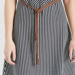 Bestes Angebot 👍 Khujo LEIFA - Freizeitkleid - Dunkelblau-weiß Gestreift, Damen 👍 -khujo Verkaufsladen f13b10be080145fcb2edf6ef1d8218ff