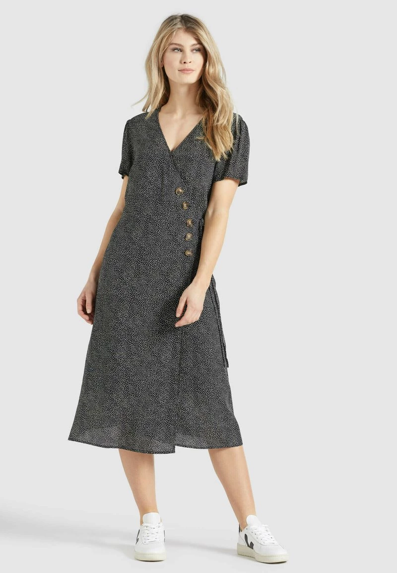 Neu 👏 Khujo PORGY - Freizeitkleid - Schwarz-weiß Gepunktet, Damen ❤️ 1 Neu 👏 Khujo PORGY - Freizeitkleid - Schwarz-weiß Gepunktet, Damen ❤️