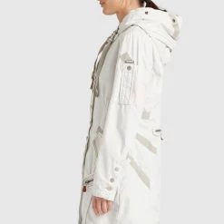 Am billigsten ⌛ Khujo ZARIA - Parka - Beige/off White, Damen ✨ -khujo Verkaufsladen f242154ed06a455aa83548695c4726b7