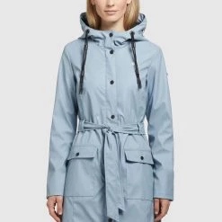 Coupon ✔️ Khujo GLENNA - Regenjacke / Wasserabweisende Jacke - Hellblau, Damen 🌟