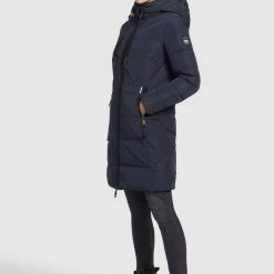 Bestpreis 😉 Khujo ELESSA2 - Wintermantel - Dunkelblau, Damen 👍 -khujo Verkaufsladen f340c8d95a9445d28c7c2586b556b506