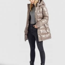 Auslauf 🌟 Khujo WENCKE SHINY - Wintermantel - Taupe Glänzend, Damen 👏 12 Auslauf 🌟 Khujo WENCKE SHINY - Wintermantel - Taupe Glänzend, Damen 👏 -khujo Verkaufsladen f3a510071c7d41a09a00b8b611094b6f