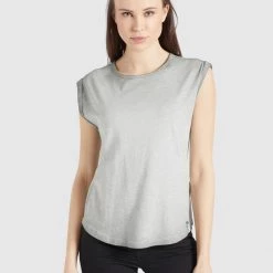 Coupon 😍 Khujo VIRGO - Top - Grau, Damen 💯