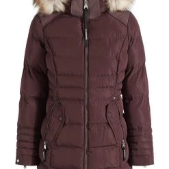 Coupon 🤩 Khujo AMARAY2 - Wintermantel - Weinrot, Damen 🌟 -khujo Verkaufsladen f467e6d41fe143d5a338ab34f90f524b