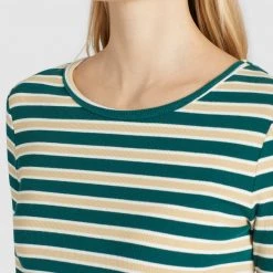 Aktion ⌛ Khujo SICHUAN - Langarmshirt - Grün-beige Gestreift, Damen 💯 -khujo Verkaufsladen f4a62e7c0ecd458dacea2c7e4a3bb27f