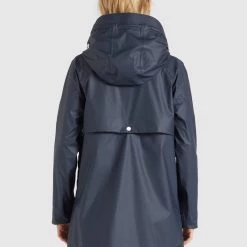 Budget ⌛ Khujo SOLEA2 - Regenjacke / Wasserabweisende Jacke - Dunkelblau, Damen 🌟 -khujo Verkaufsladen f713e129b7b8450dace63c02c657f2a0