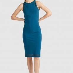 Bestpreis 👏 Khujo GENEVIEVE - Etuikleid - Blau, Damen ✨