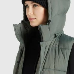 Am billigsten 💯 Khujo MAGNETA MATT - Weste - Graugrün, Damen ✨ -khujo Verkaufsladen f9430abade30422295ab085a07de991e