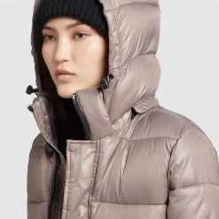 Blitzangebot ⌛ Khujo GERDA SHINY - Wintermantel - Taupe Glänzend, Damen 🔔 -khujo Verkaufsladen fb573c0841314751858e0971b201c23b