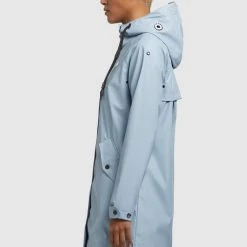 Billig ✔️ Khujo ODELIE - Regenjacke / Wasserabweisende Jacke - Hellblau, Damen ⭐ -khujo Verkaufsladen fbaad5ff4a1e4fdfb664473f8b694e5b