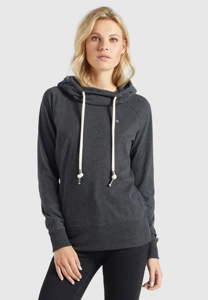 Coupon 🧨 Khujo LINNEA - Kapuzenpullover - Dunkelgrau Meliert, Damen ✔️ 1 Coupon 🧨 Khujo LINNEA - Kapuzenpullover - Dunkelgrau Meliert, Damen ✔️