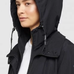 Bestes Angebot ⭐ Khujo FELINA - Regenjacke / Wasserabweisende Jacke - Schwarz, Damen 😀 -khujo Verkaufsladen fbf495f86547401dacdba20b2f64fe07