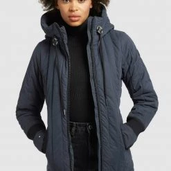 Bester Verkauf 👏 Khujo TWEETY PRIME5 PEACHED - Übergangsjacke - Dunkelblau, Damen 🌟 -khujo Verkaufsladen fcd83602e37a466cb5e3f69422ae5437