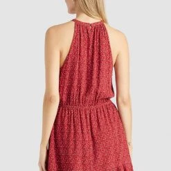 Bester Verkauf 🧨 Khujo KELSA - Freizeitkleid - Rot Geblümt, Damen 🤩 -khujo Verkaufsladen ff84a3207f194441adcb9ab23fe3afee